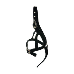 Hy Equestrian Foal Slip Halter Soft Webbing Foal Slip Black One Adjustable Size