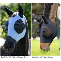 LeMieux Bug Relief Half Mask Face Turnout Field Fly Eyes Ears Protector UV Mesh