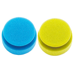 Lincoln Circular Grip Sponge Easy Grip Shape Bathing and Washing Sponge Blue/Yello