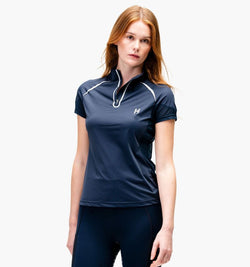 Horseware Stamina Short Sleeve 1/4 Zip Top Ladies Tech Horse Riding Activewear