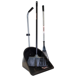 Faulks and Cox Red Gorilla Tubtrug Tidee Companion Set Black Edition Rake and Broom