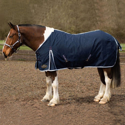 Gallop Summer Sheet Lightweight Stable Blanket With Satin Anti Rub Chest Navy