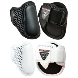 Equilibrium Tri-Zone Lightweight Fetlock Showjumping Boots NEW Black/White XS-L