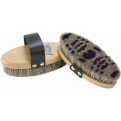 LeMieux Heritage Wood Dapple Body Brush Natural Horsehair for Enhancing Shine SALE
