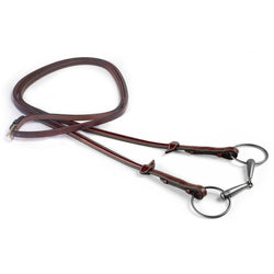 Selleria Equipe 1/2 Rubber Reins Raised RE18 Black/Brown/RedBrown Cob/Full