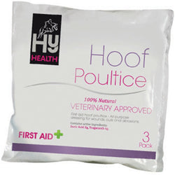 Hy Equestrian Hoof Poultice Abscesses Infections Poulticing First Aid - 3 x Pack
