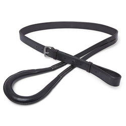 EcoRider Soft Eco Leather Crupper Saddle Stability Prevent Slipping Forwad Black