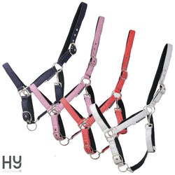 Hy Equestrian Glitzy Headcollar Small Pony Pony Cob Full Navy Red Pink Silver