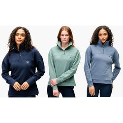 Horseware Vitality Sweatshirt Lightweight RelaxedFit 3/4 Zip Soft Sweater Jumper