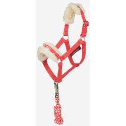 LeMieux Harlow Hobby Horse Headcollar and Leadrope Toy Pony Accessory Coral Crush