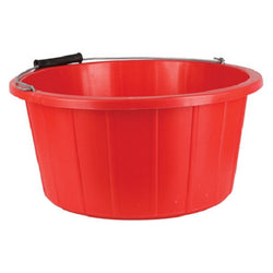 Lincoln 15L Shallow Feed Bucket With Metal Handle Black Pink Purple Blue Red