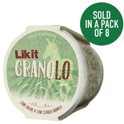 Likit GranoLo Low Sugar and Starch Granola 8x 400g Holder Refill Stable Enrichment