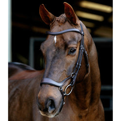 LeMieux Arika Anatomic Drop Bridle Soft Padded Comfort Monocrown Black/Brown