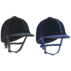 Champion CPX3000 Junior Riding Hat Velvet  PAS015 Kids Black Navy 6 1/4'-7 3/4'