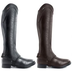 Brogini Marconia Easy Care Gaiters Synthetic Stretch Adults Chaps Black/Brown
