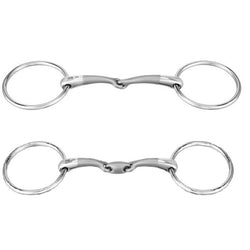 Sprenger Satinox Loose Ring Snaffle Bit Single/Double Jointed Lozenge Ergonomic