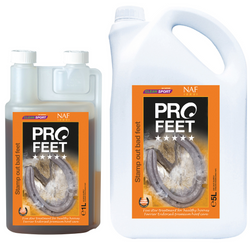 NAF Five Star ProFeet Liquid Hoof Feed Supplement Strong Healthy Hooves Biotin