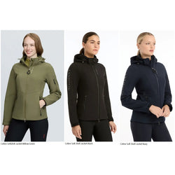 LeMieux Celine Soft Shell Jacket Ladies Short Hooded Coat Wind/Water Resistant