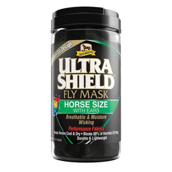 Absorbine UltraShield Fly Mask with Ears Fly Protection UV Rays Cob/Horse/Wblood