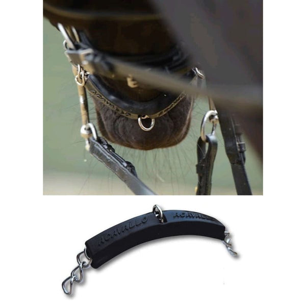 Acavallo Gel Curb Chain Guard Ultra Soft Flexible Cover No Pinching Black/Brown