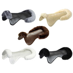 Acavallo Just-Gel Lambswool Half Pad Non-Slip Theraputic Shock Absorbing S/M/L