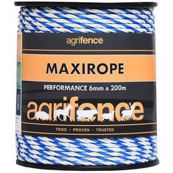 Agrifence Maxirope Premium Fence Rope Conductive Visible Electric Divider 200m