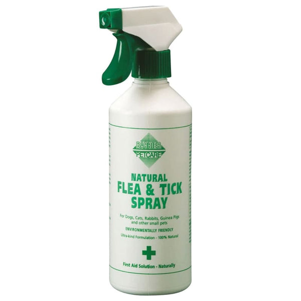 Barrier Flea and Tick Spray 100% Natural Pet Dog Coat Carpet and Bedding Repellent