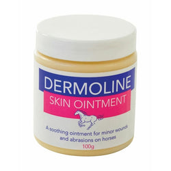 Dermoline Horse Dry Skin Ointment Soothing Cooling Calamine Sulphur Coal Tar