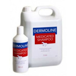 Dermoline Medicated Horse Shampoo Anti Bacterial Soothing Cooling Skin Body Wash