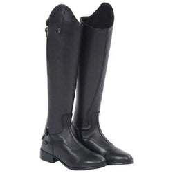 Dublin Arderin Tall Dress Boot Adult Plain PU Stretch and Leather Long Riding Boot