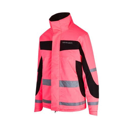 Equisafety Inverno Reversible Winter Hi Viz Reflective Jacket Yellow/Orange/Pink