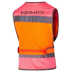 Equisafety Multi-Colour Waistcoat Breathable Hi Vis Reflective Mesh Vest 4 Kids