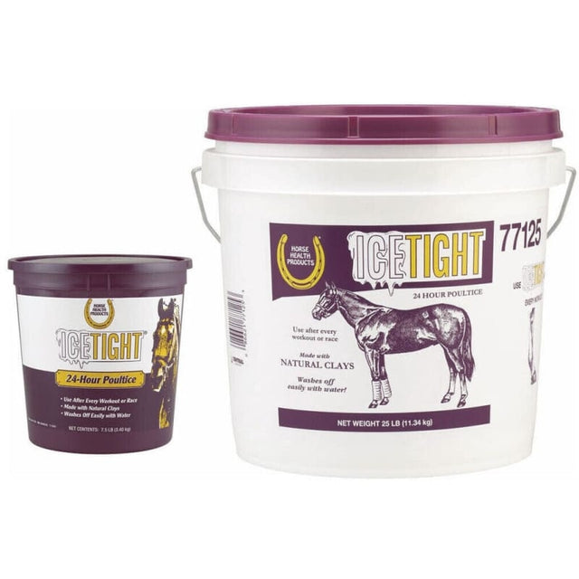 Farnam IceTight 24-Hour Poultice For Horses – 46 Lb Bucket, Natural Clay, Aloe, Easy Wash-Off