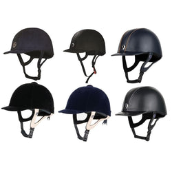 Gatehouse Jeunesse Velvet/Glitter/Leather Riding Hat Black/Navy 52cm-55cm PAS015