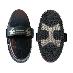 HAAS Horsehair and Borstenfeld Amazone Brush For Shiny Coat and Circulation 200x85mm