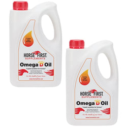 Horse First Omega D Oil Supplement Flax Seed Oil With Vitamin D Omega 3, 6 and 9