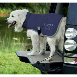 Horseware Rambo Dry Dog Rug Fast Drying Supreme Towelling Fleece Navy XS-XXXL