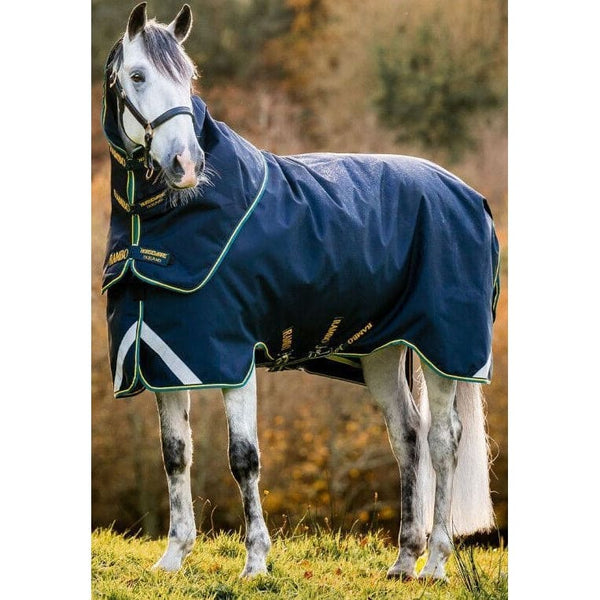 Horseware Rambo Duo Force 2.0 Turnout Rug 100g Outer with Hood 100g and 300g Liner