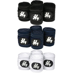Hy Equestrian Air Flow Bandage Fully Ventilated Leg Bandages Black/Navy/White