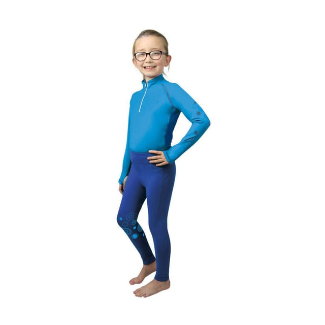 Hy Equestrian DynaMizs Ecliptic Riding Tights Pull Up Kids Girls Riding Leggings Cork Farm Equestrian