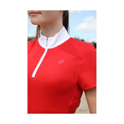 Hy Equestrian DynaMizs Scarlet Show Shirt Teens Red/White or White 9-16 Years