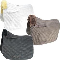 Hy Equestrian Fab Fleece Lined Saddle Cloth Pad Fast Drying White SALE