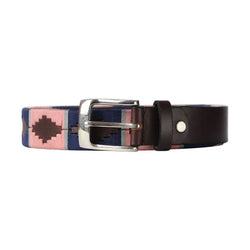 Hy Equestrian Synergy Collection Polo Belt Brown Leather With Stitching S/M L/XL