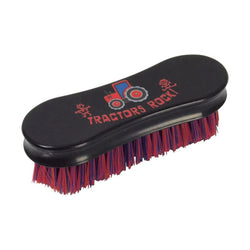Hy Equestrian Tractors Rock Face Brush Horse and Pony Grooming Brush For Kids