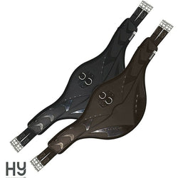 HyEquestrian HyComfort Contoured Stud Girth - Long Stud Girth Black/Brown 42-54'