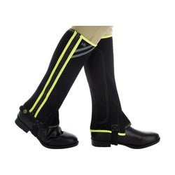 HyVIZ Reflective Neon Flourescent Hi-Vis Reflector Half Chaps XS-XL Black/Yellow