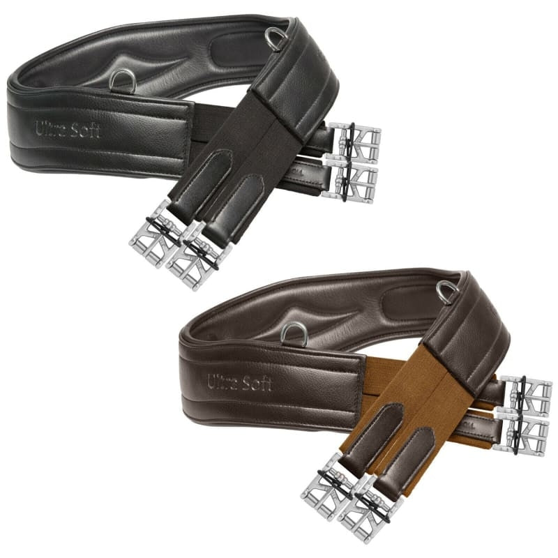 Kieffer Ultrasoft Leather Anatomical Short & Long Elasticated Girth