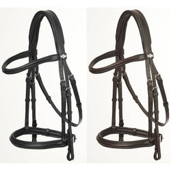 LeMieux Arika Cavesson Bridle Anatomic Padded Comfort Monocrown Black/Brown