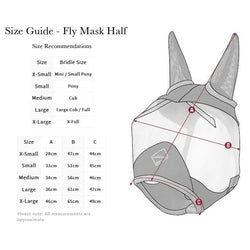 LeMieux Armour Shield Pro Half Face Field Turnout Fly Mask Eyes and Ears Protector Small SALE