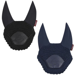 LeMieux ELITE Long Profile Crochet FLY HOOD Veil Ear Net SUMMER 2020 Black/Navy
